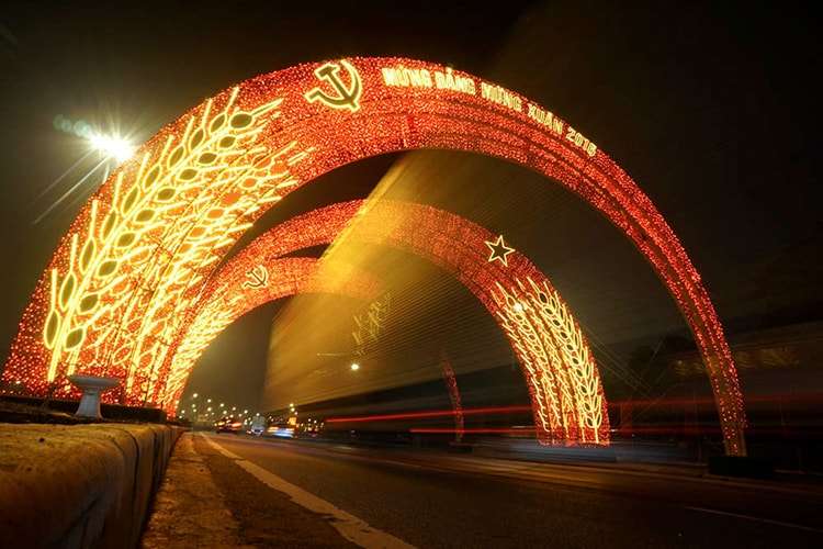Led trang trí cổng chào – Quảng cáo