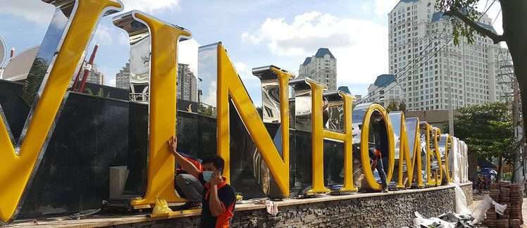 Biển Chữ Lớn Tòa Nhà Tại Nam Định – Giải Pháp Quảng Bá Thương Hiệu Đẳng Cấp