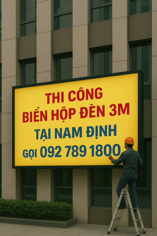 Biển Hộp Đèn 3M Tại Nam Định – Giải Pháp Quảng Cáo Tối Ưu Cho Doanh Nghiệp