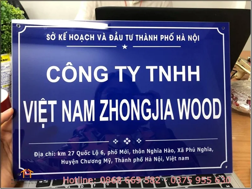 Thi Công Biển Công Ty Tại Nam Định – Chuẩn Bộ Nhận Diện, Bền Đẹp, Sang Trọng